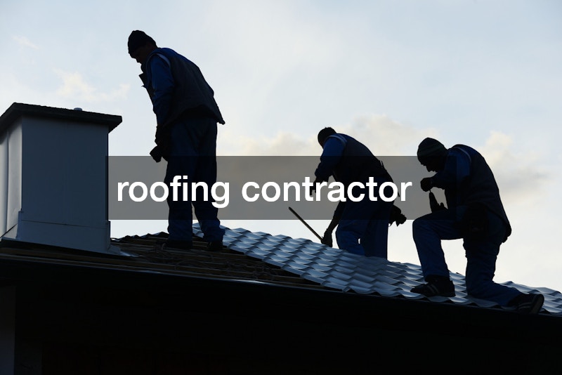 roofing contractors at work