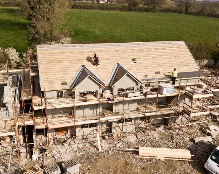 home renovation and roof installation